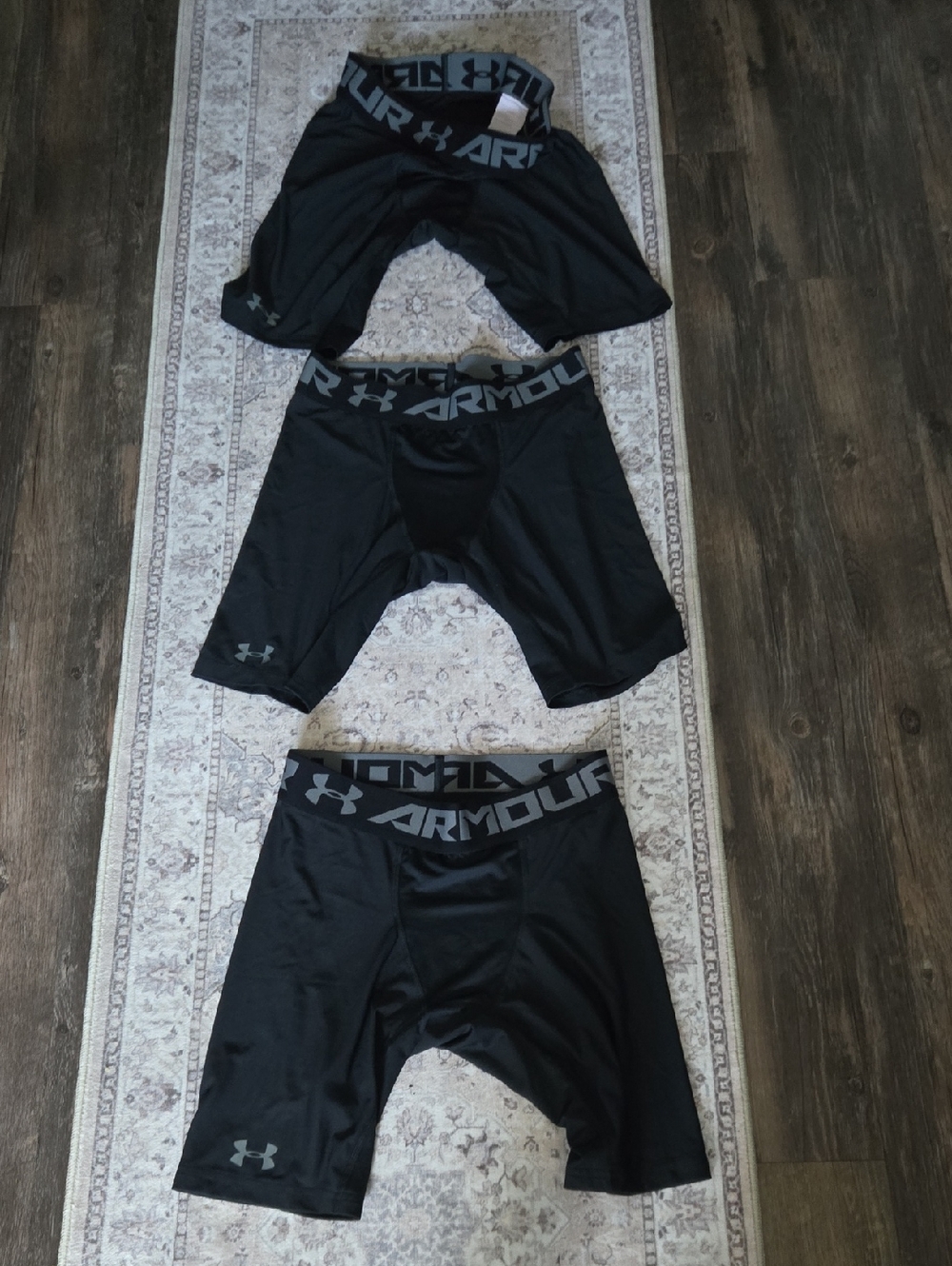 Bundle of 3 Under Armour Black Men's Compression Shorts LG EUC